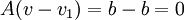 A(v-v_1)=b-b=0