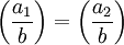 \left(\frac{a_1}b\right)=\left(\frac{a_2}b\right)